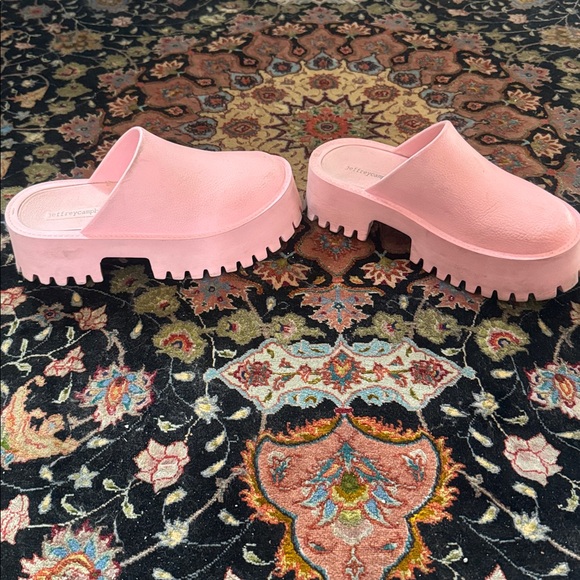 Jeffrey Campbell Pink Mules - Picture 3 of 4